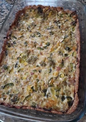 Una foto de Tarta de vegetales con masa integral