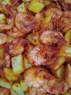 Foto resep Kentang udang balado