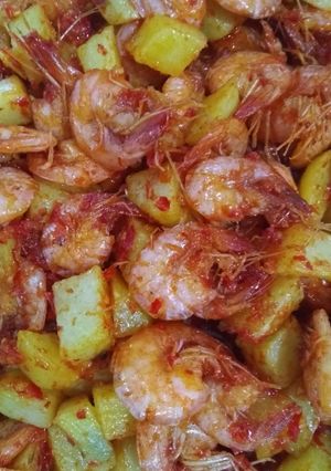 Foto resep Kentang udang balado