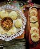 Batata vada and paneer chilli stuffed idli