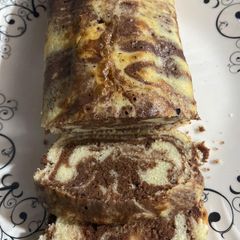 A picture of Marble loaf cake.