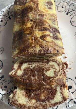 A picture of Marble loaf cake.