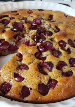 Meggyes pite (IR barát) recept fotója