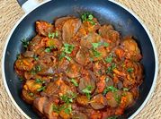 Une photo de aubergine gingembre