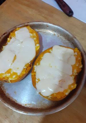 Una foto de Calabaza rellena