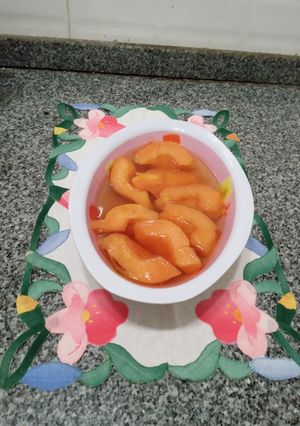 Una foto de Membrillos cocidos en su jalea