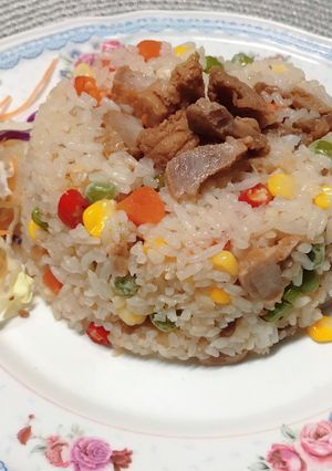 รูปของ ข้าวผัดหมูแดดเดียวพริกขี้หนู