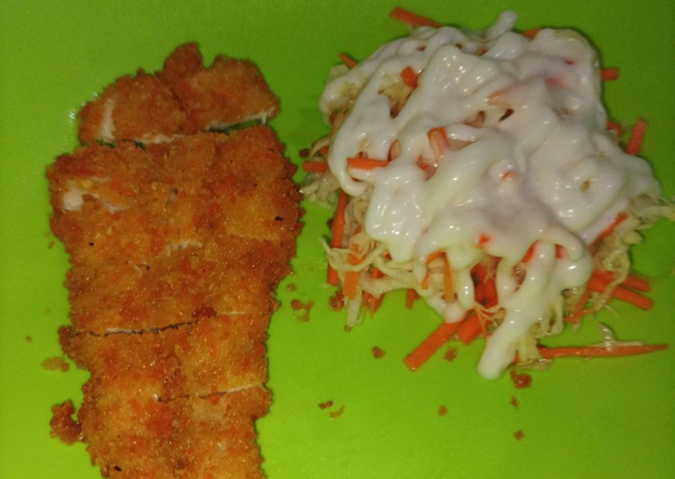 Chicken katsu & salad hokben