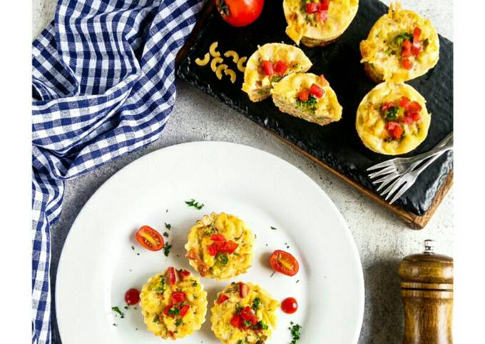 Standar Resep gampang membuat Macaroni Fritata Putih Telur dijamin spesial