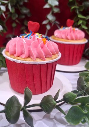 عکسی از دستور کاپ کیک وانیلی 😋