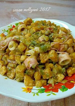 Foto resep Cumi & tempe sambal ijo