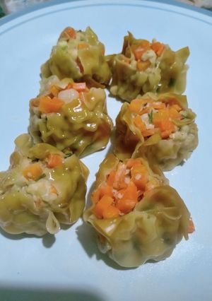 รูปของ ขนมจีบแครอทไก่ (Chicken Carrot Shumai)