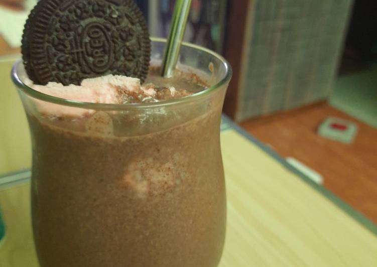 Recipe: Perfect Milkshake oreo