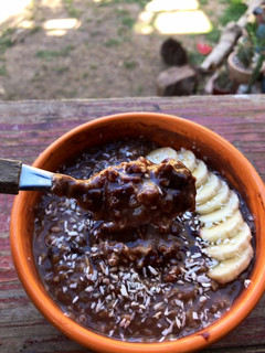 Una foto de Porridge de AVENA al MICROONDAS!