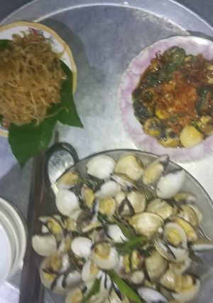 Hình của món Ngao xào húng.
