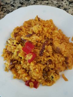 Una foto de Arroz con pulpo