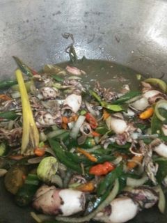 Foto resep Tumis cumi hitam