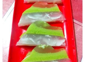 Foto resep Puding lapis lumut dan kelapa muda/dogan