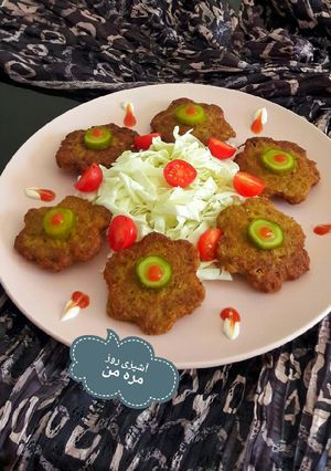عکسی از دستور کتلت عدس