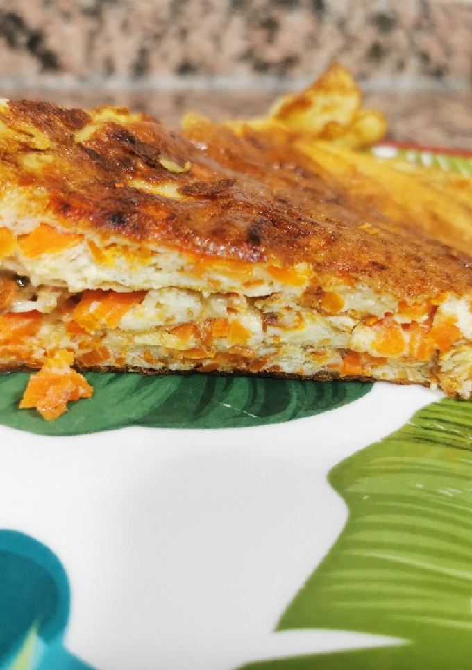 Una foto de Tortilla de Zanahoria