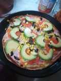 Pizza de masa integral fácil