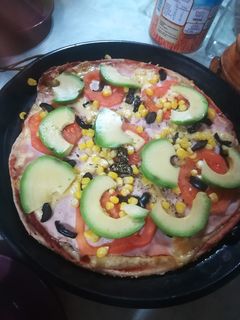 Una foto de Pizza de masa integral fácil