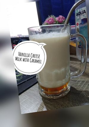 Foto resep Vanilla Cheese Milk with Caramel