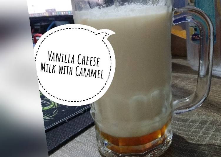 Vanilla Cheese Milk with Caramel