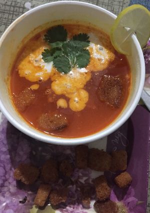A picture of Tomato soup.