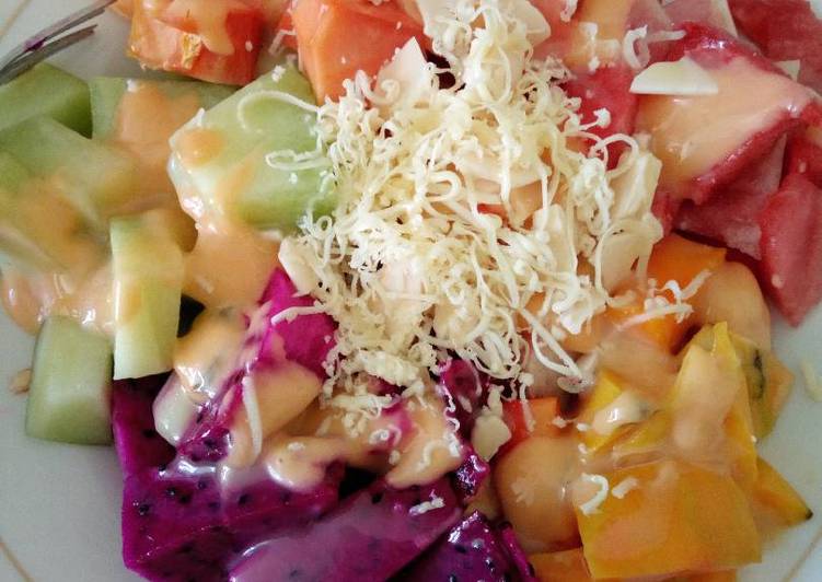 Bahan Salad Buah Ekonomis #SaladAction | Cara Membuat Salad Buah Ekonomis #SaladAction Yang Lezat