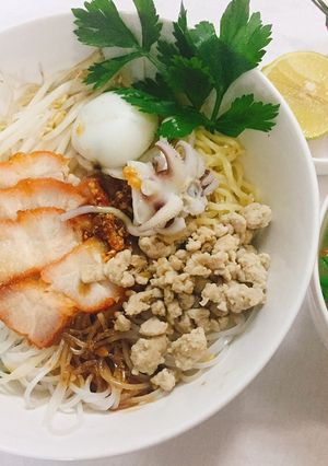 Hình của món Sốt hủ tiếu khô.