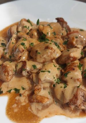 A picture of Pheasant Fricassee with Port.