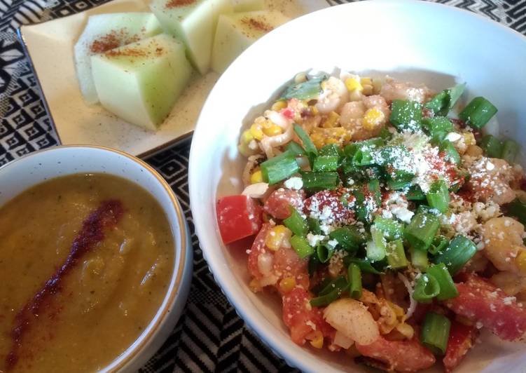 Recipe: Appetizing Blackened Corn and Shrimp Salad