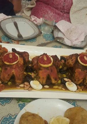 Una foto de Pollo en salsa de cebollas