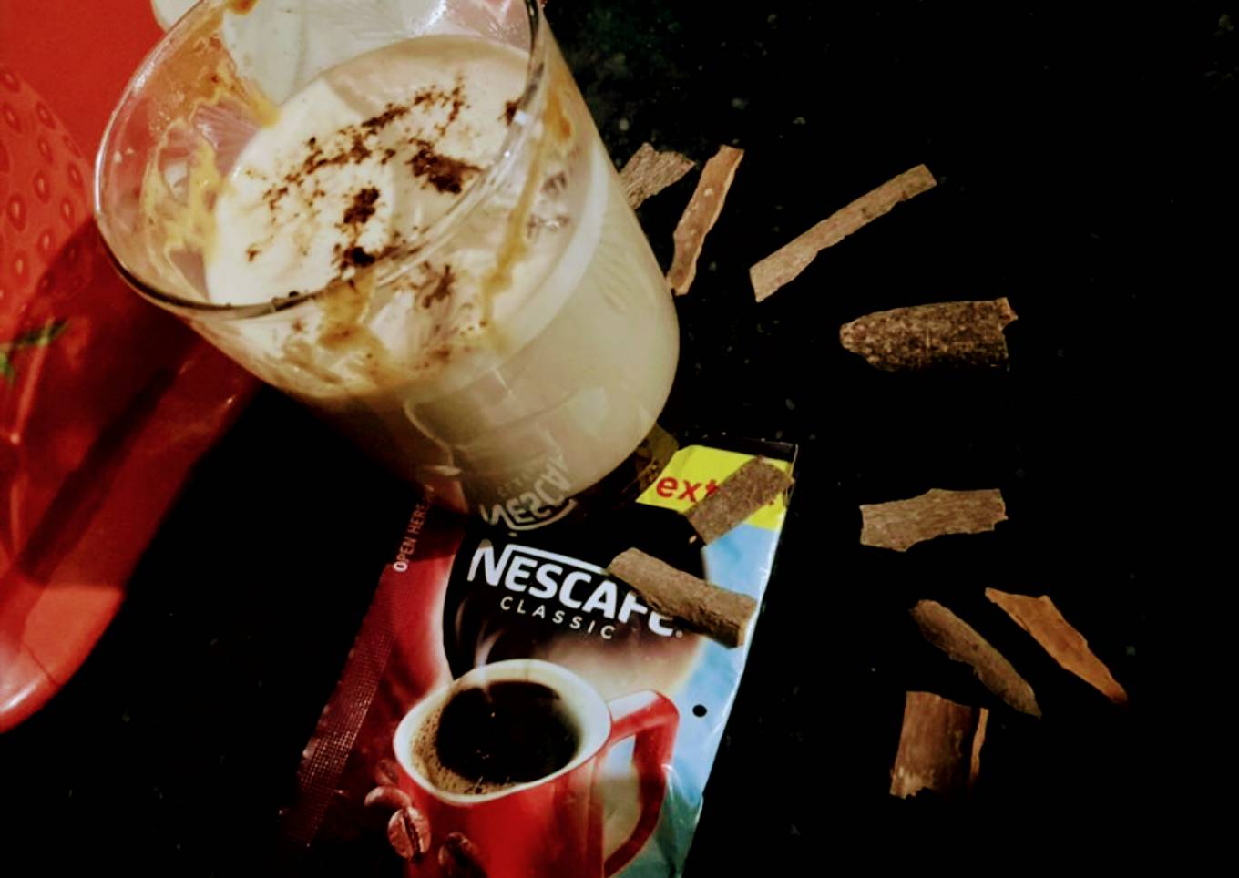 Cinnamon cold coffee