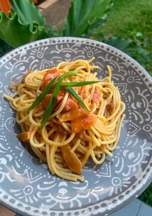 Foto resep 189. Spagetti Garlic Bolognese
