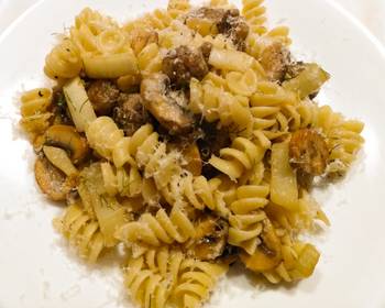 How To Prepare Recipe Rotini with sausage fennel mushrooms and lemon Delicious