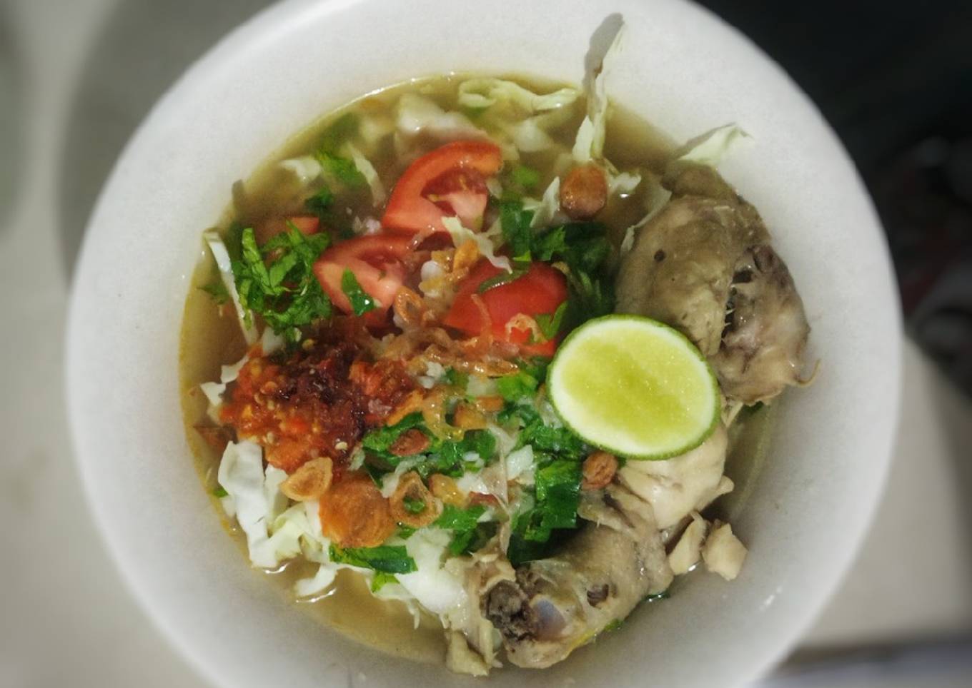 Sup Ayam ala Pak Min Klaten
