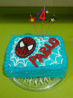 Una foto de Tarta de Spiderman con Thermomix