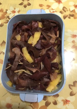 鳳梨炒黑木耳 的食譜成品照片