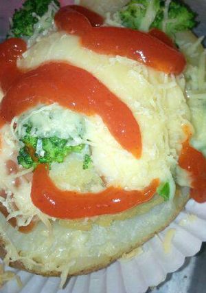Foto resep Baked potato with moza cheese