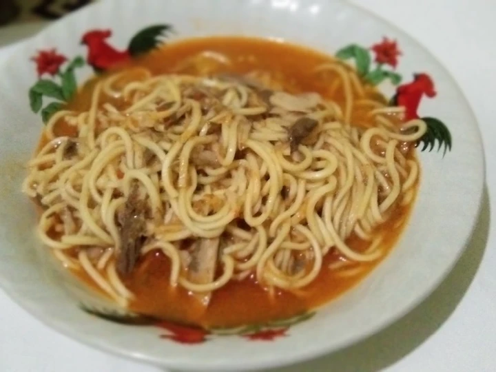 Langkah Mudah untuk Menyiapkan Resep Seblak mie kuah ikan tongkol asap super ala kadarnya yang Lezat Anti Ribet, Uenak Banget