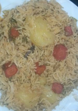 A picture of Soy pulao.
