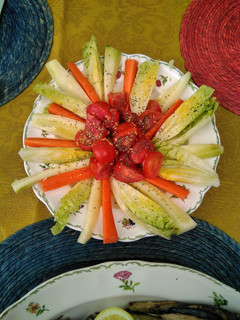 Una foto de Ensalada stick vegetal