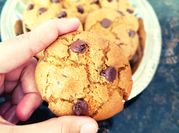 A picture of chocolate chunks