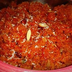 Gajar ka halwa A picture of Gajar ka halwa.