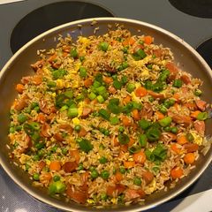 A picture of Fried Weenie Rice.