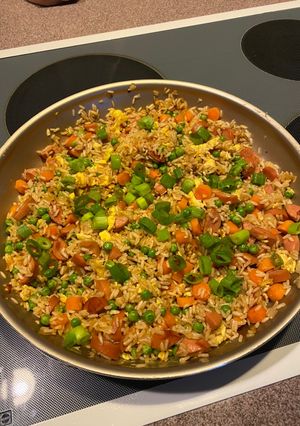 A picture of Fried Weenie Rice.