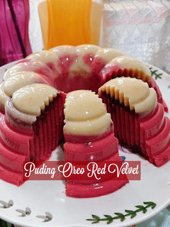Gambar 👩🍳Puding Oreo Red Velvet