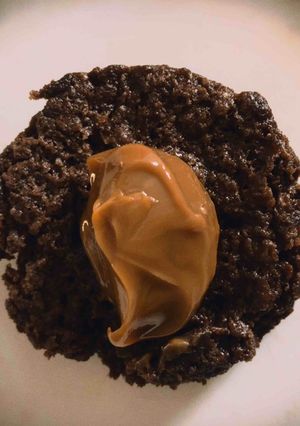 Una foto de Brownie en taza para microondas